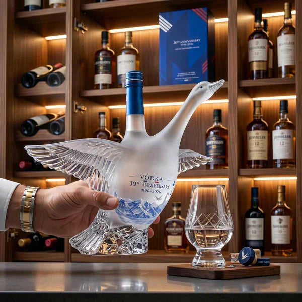 Grey Guuse 30th Anniversary 3D Sculpted Vodka Bottle